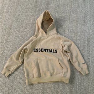 Essentials Fear Of God Hoodie. Creme color.